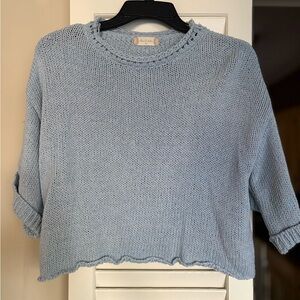 Altar'd State Light Blue Crew Neck Sweater